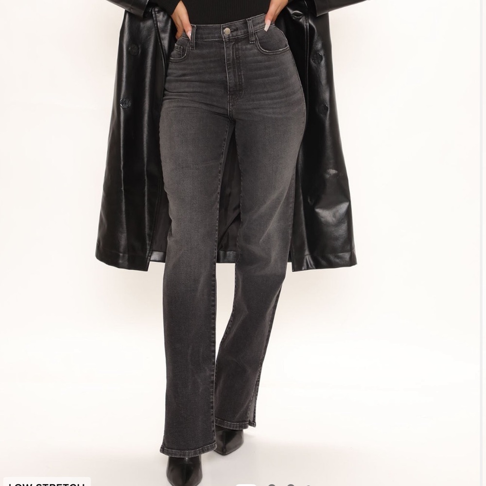 Fashion Nova Black Wash Jeans